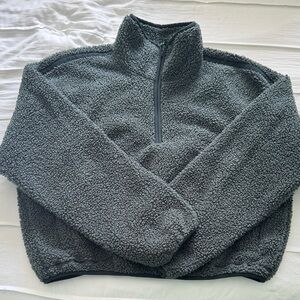Old Navy Gray Sherpa Sweater